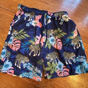 Tropical Print Men's Shorts
